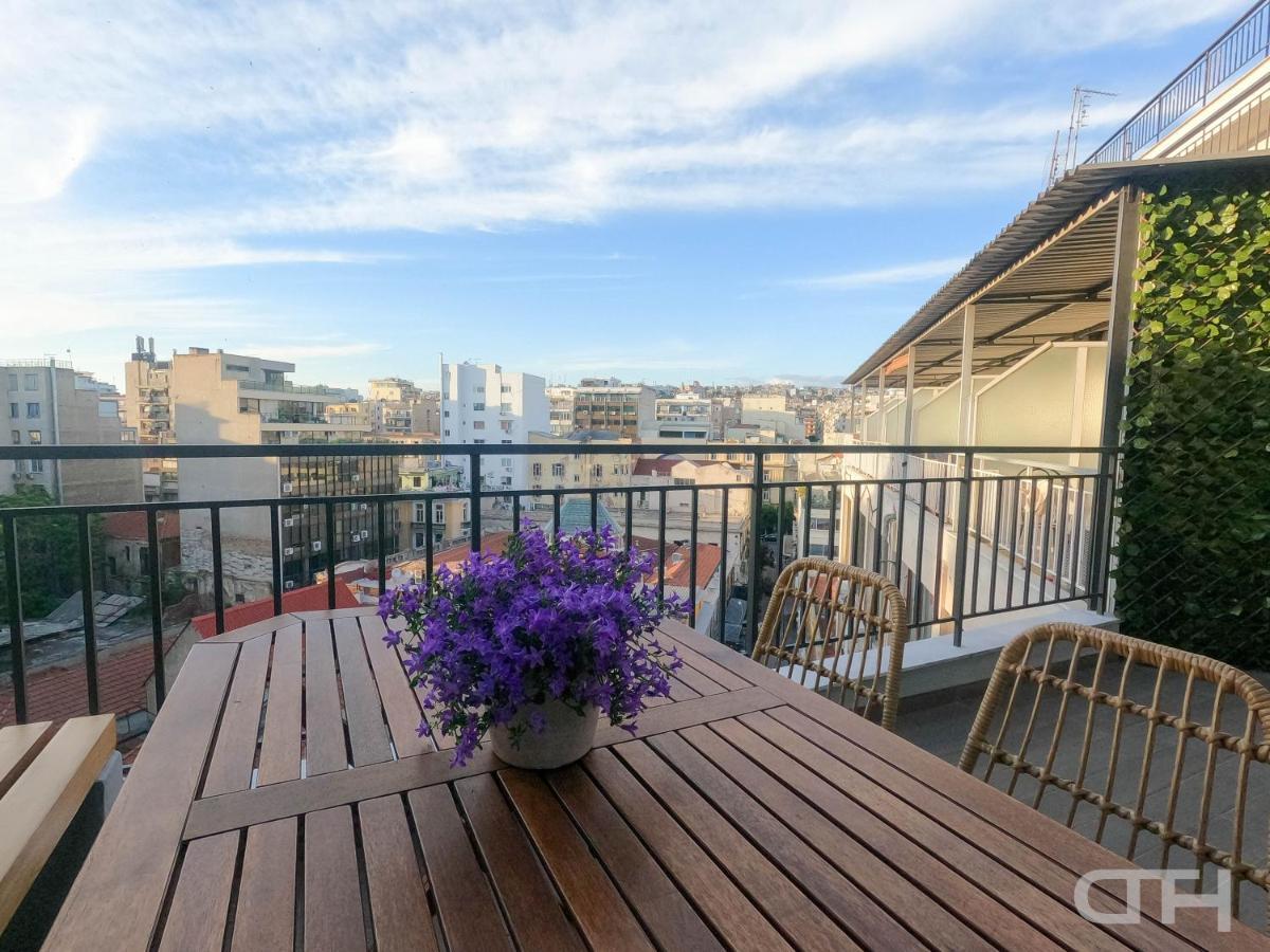 Luxury 80M2 Apartment With Balcony Downtown Thessalonique Extérieur photo